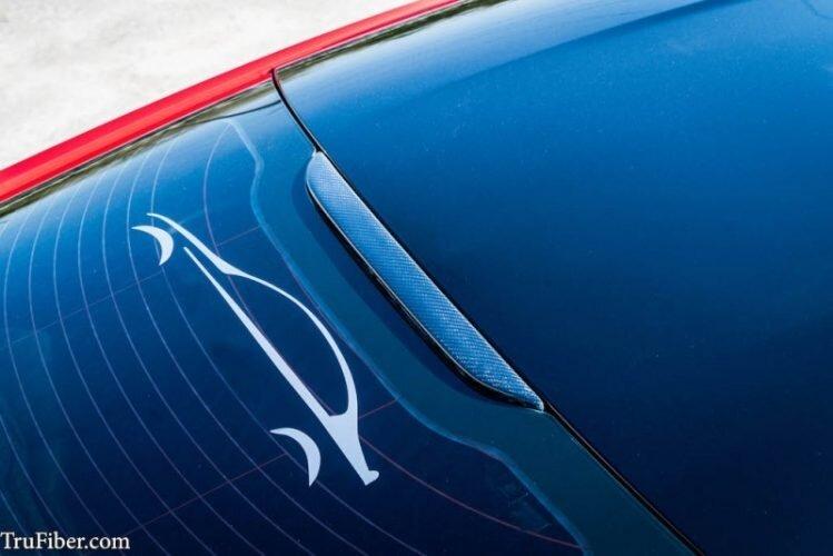 TruCarbon  2015-2020 Mustang Carbon Fiber LG342 3rd Brake Light Cover (GT / Ecoboost) - TC10026-LG342