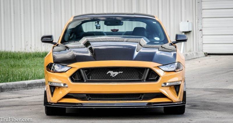 TruCarbon A49-3 Carbon Fiber Hood – 2018–2023 Mustang GT / EcoBoost (TC10027-A49-3)