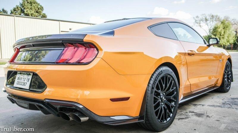 TruCarbon TC10027-LG355 2018+ Mustang Carbon Fiber LG355 Rear Diffuser (Mustang GT)