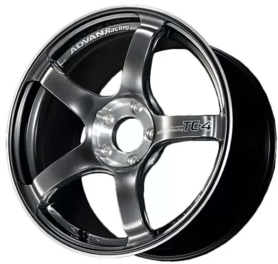 ADVAN RACING TC-4 SE 18X9.0 +35 5-114.3 RACING HYPER BLACK & DIAMOND CUT - YADS8I35EHBF
