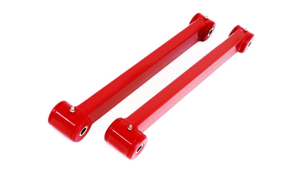 BMR 05-2014 Mustang Boxed Lower Control Arms with Poly Bushing (Red)