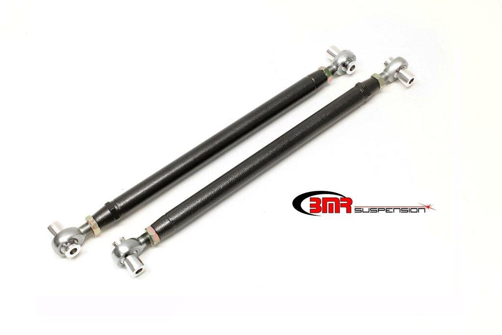 BMR TCA038H 1964-1972 A-Body Lower Control Arms, DOM, Double Adjustable, Rod/Rod, Offset (Black Hammertone)