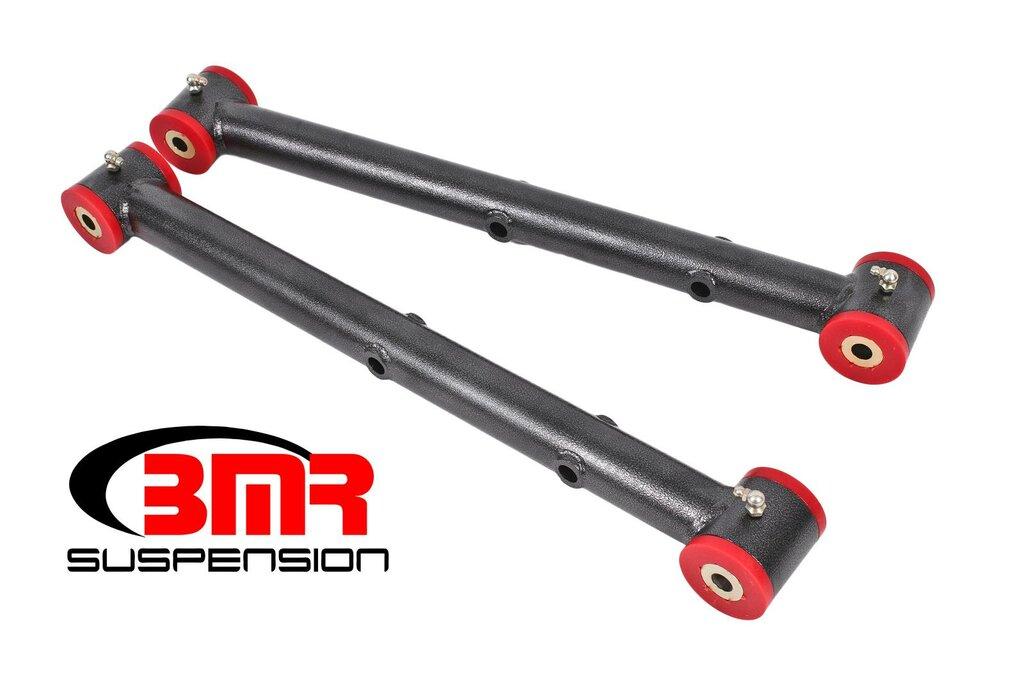 BMR TCA039H 1978-1987 G-Body Lower Control Arms, DOM, Non-adjustable, Poly Bushings (Black Hammertone)
