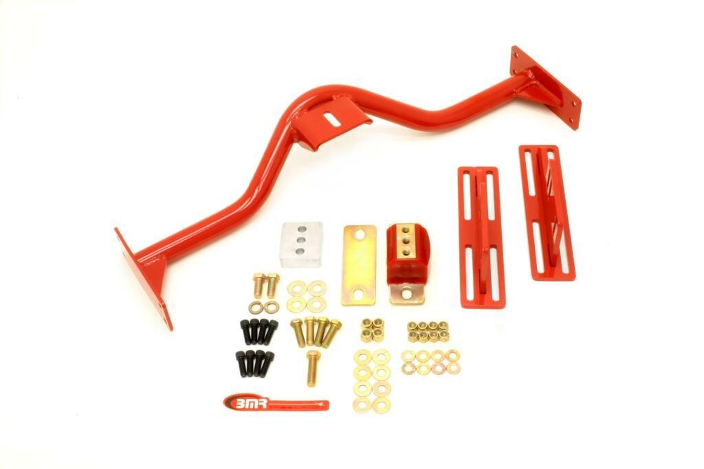 BMR TCC030R 1967-1969 1st Gen F-Body Transmission Conversion Crossmember, TH350, PG, 700R4, 4L60E (Red)