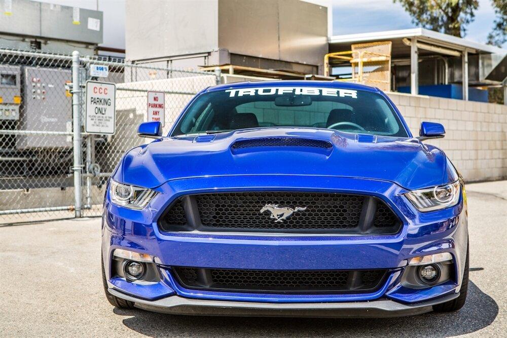 TruCarbon A72 Fiberglass Ram Air Hood – 2015-2017 Mustang (TC10026-A72)