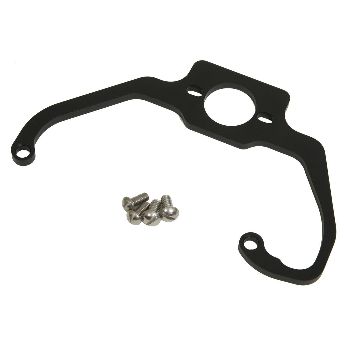 Trick Flow Regulator Bracket, Billet Aluminum, Black Anodized, 4150, Holley Regulator, Each - TFS-20010