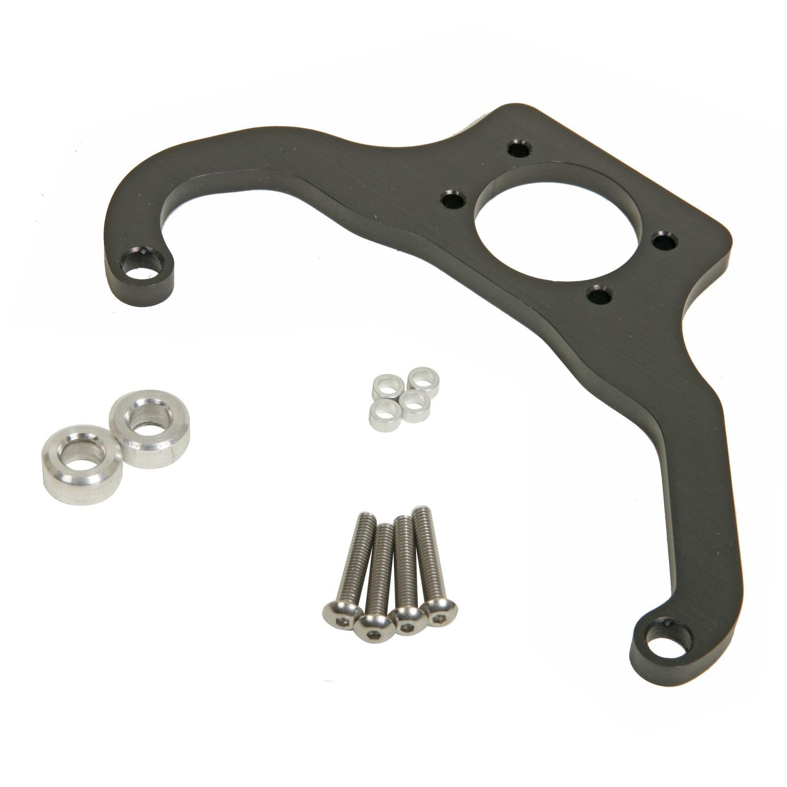 Trick Flow Regulator Bracket, Billet Aluminum, Black Anodized, 4500 Dominator, Aeromotive Regulator, Each - TFS-20021