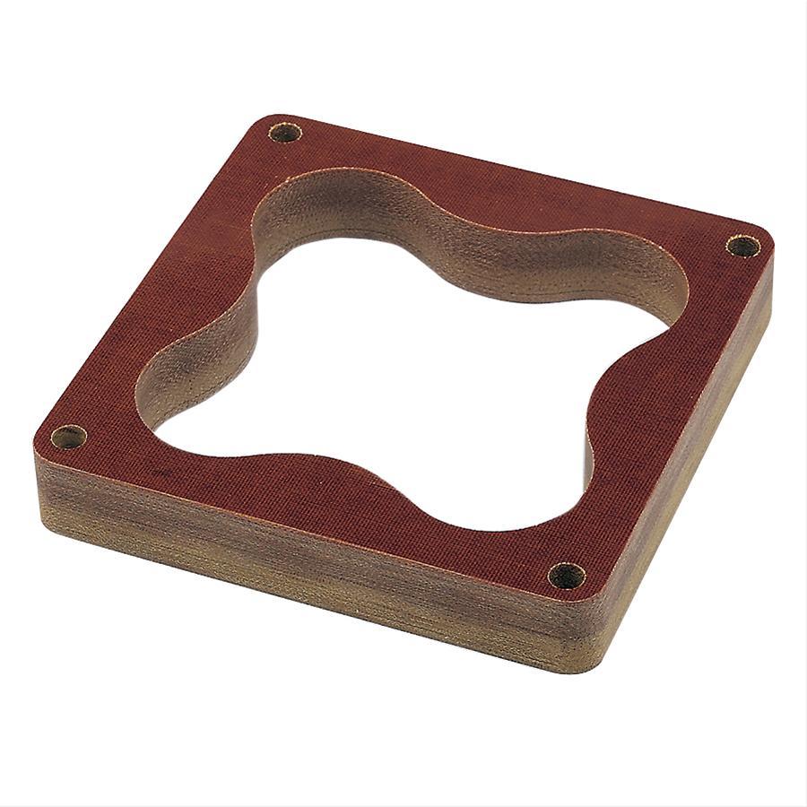 Trick Flow Carburetor Spacer, Phenolic, 1 in. Thick, Open Center Cloverleaf Pattern, Dominator Bore, Each - TFS-2145001C