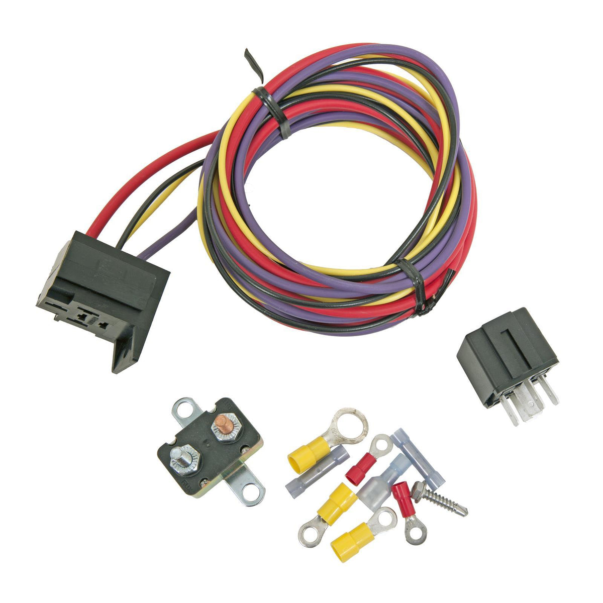 Trick Flow Electric Fuel Pump Wiring, 30 amp Relay, Single Pole, Kit - TFS-25004K