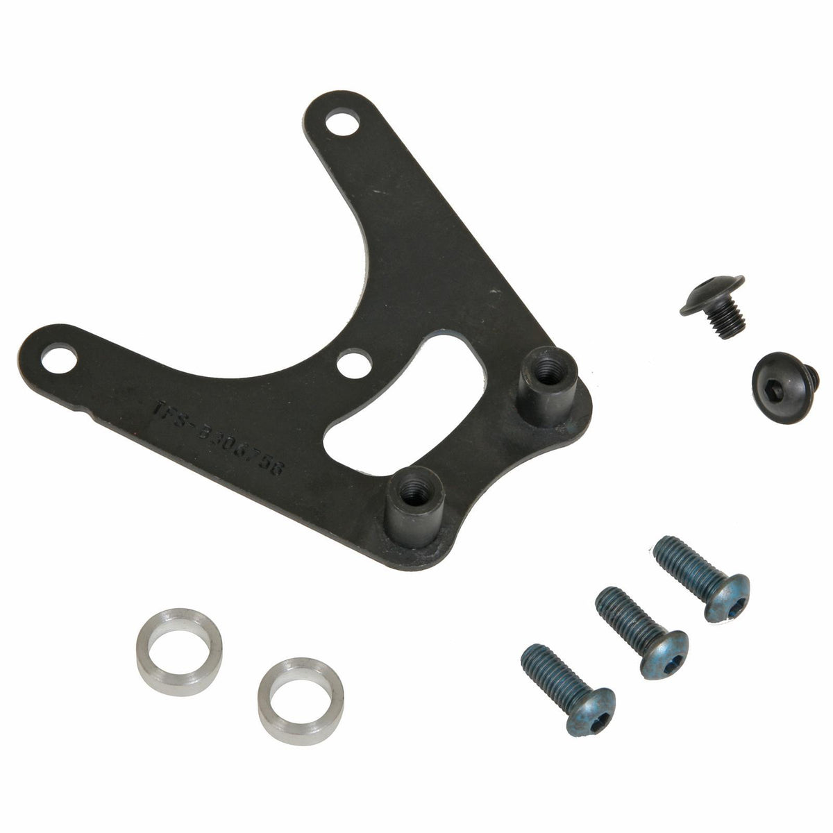 Trick Flow Timing Chain Damper Adapter Bracket, Steel, Black, Chevy, Small Block LS, Kit - TFS-30675600