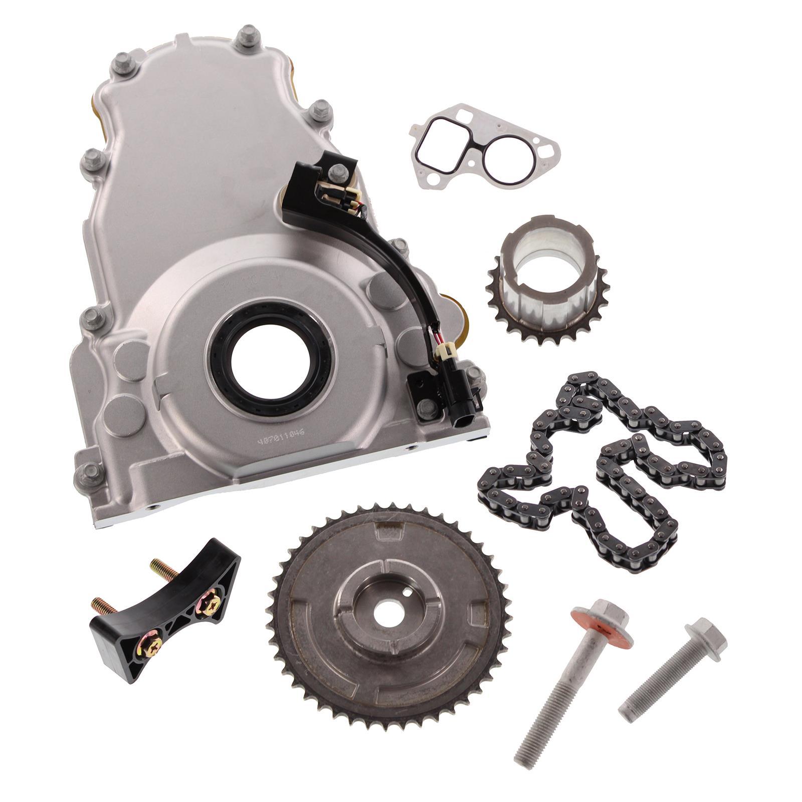 Trick Flow Variable Valve Timing Delete Combo, 1-bolt, Cam Sprocket, Timing Cover, Chevy, 5.3L, 6.0L, 6.2L, Kit - TFS-30678504