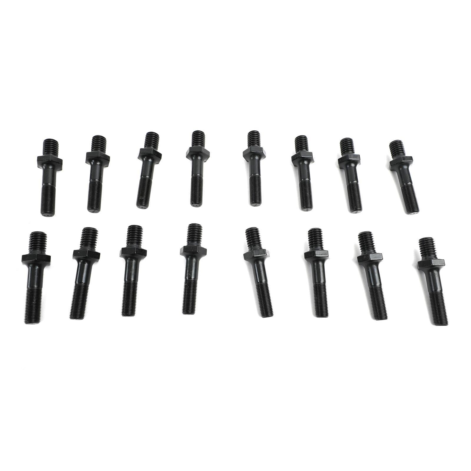 Trick Flow Rocker Arm Studs, 3/8-24 in. Thread, 1.895 in. Effective Stud Length, 11/16 in. Hex Head, Set of 16 - TFS-51400613