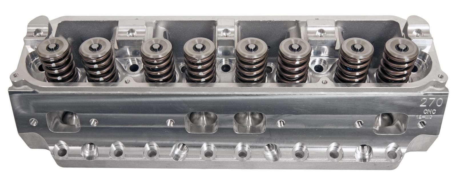 Trick Flow Cylinder Head, PowerPort® 270, Max Wedge, CNC Comp Port, 1.56" Springs, Ti Retain, Big Chrysler, Mopar, Each - TFS-6161T784-C01