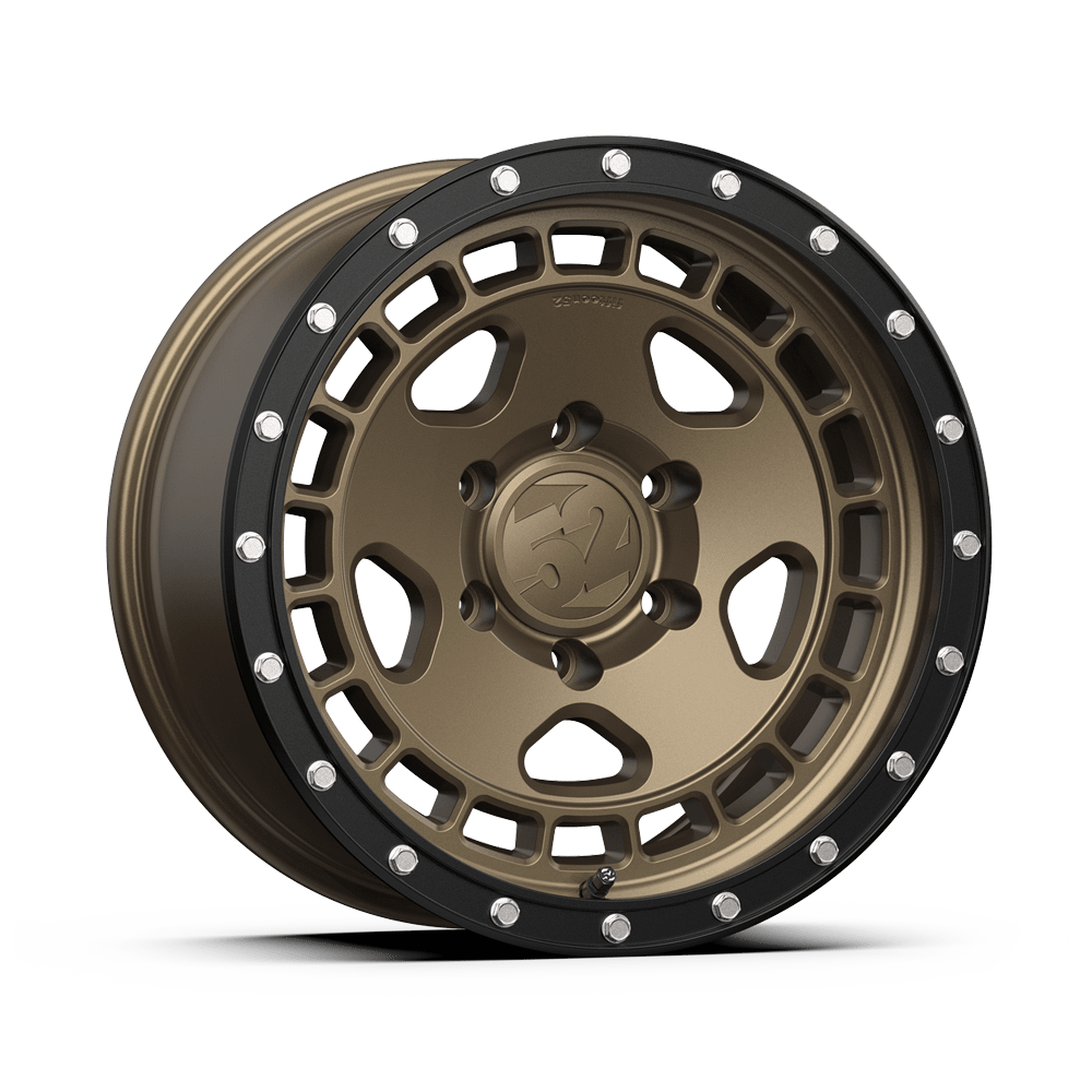 fifteen52 17x8.5 (6x139.7TURBOMAC HD Wheel, 4.75 BS in BLOCK BRONZE (MATTE BRONZE/SATIN BLACK RING/STEEL HARDWARE) - THDBB-178569-00