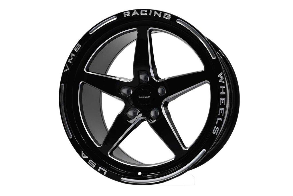 VMS Racing V-Star Rear Street/Drag Race Wheel - 17x11, +2 Offset, 5x115 Bolt Pattern (2019-2022 Widebody Charger, Challenger, Demon, SRT392, Hellcat) - VWST064