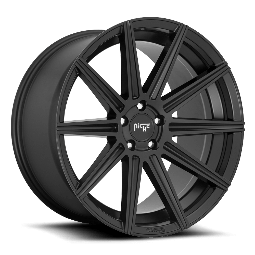 Niche M242 Tifosi Wheel, 20X10.5 in Matte Black with 5X112 Bolt Pattern and 27 Offset - M242200543+27