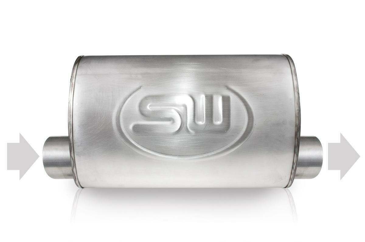 Stainless Works Turbo Chambered Muffler 2-1/4" Offset/Offset Same Side - TM5C22O22OSS