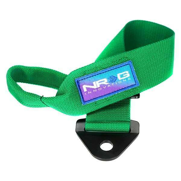 NRG Universal Tow Strap 24" Adjustable - Green - TOW-10GN