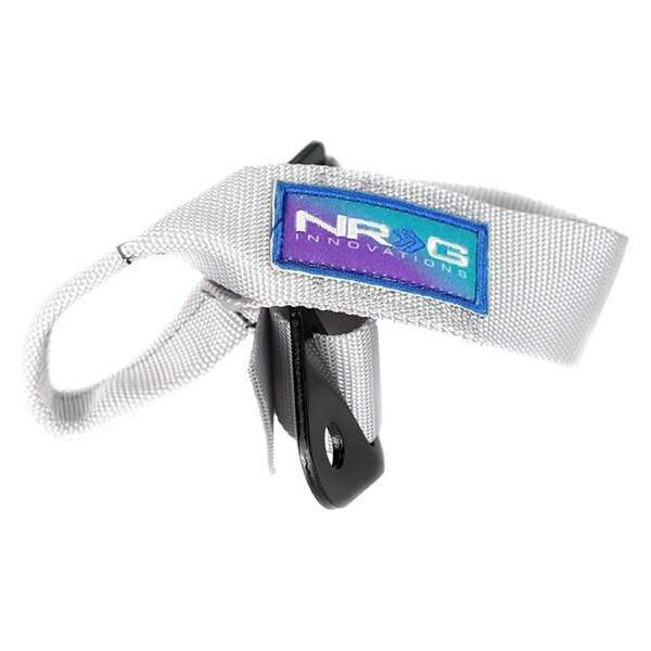 NRG Universal Tow Strap 24" Adjustable - Grey - TOW-10GY