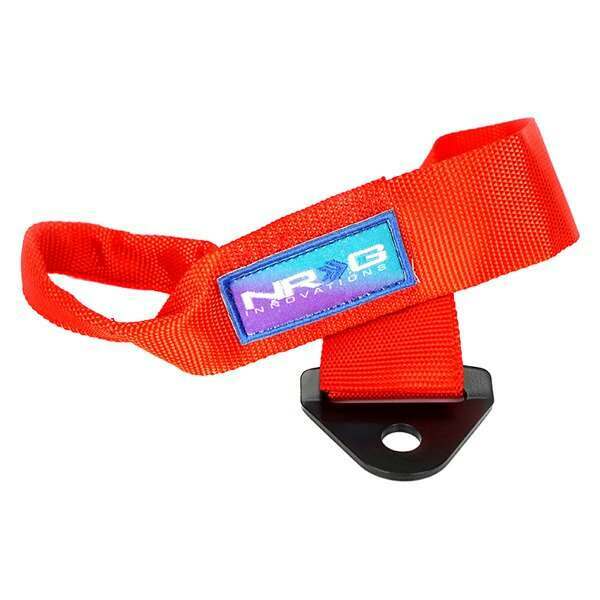 NRG Universal Tow Strap 24" Adjustable - Red - TOW-10RD