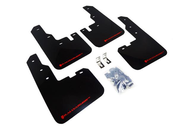Rally Armor Black Mud Flap/Red Logo (2013-2015 RAV4) - MF41-UR-BLK/RD