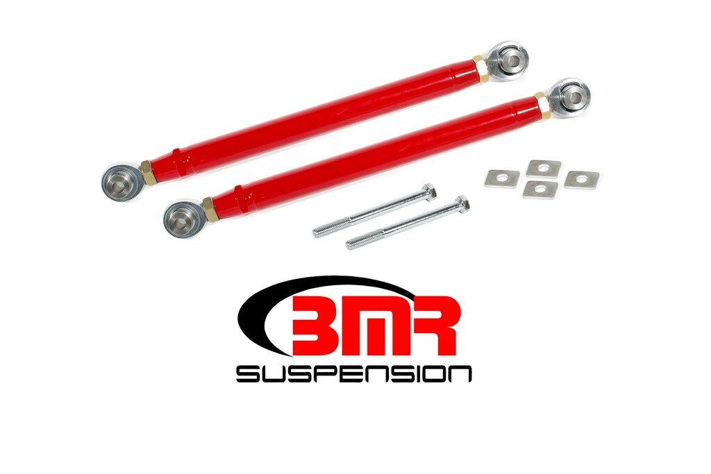 BMR TR007R 2016-2020 6th Gen Camaro Toe Rod, Double Adjustable, Rod Ends (Red)