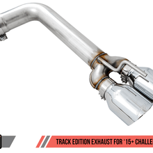 AWE Track Edition Exhaust - Diamond Black Quad Tips (2015-2020 Dodge Challenger 5.7L) - 3015-43152