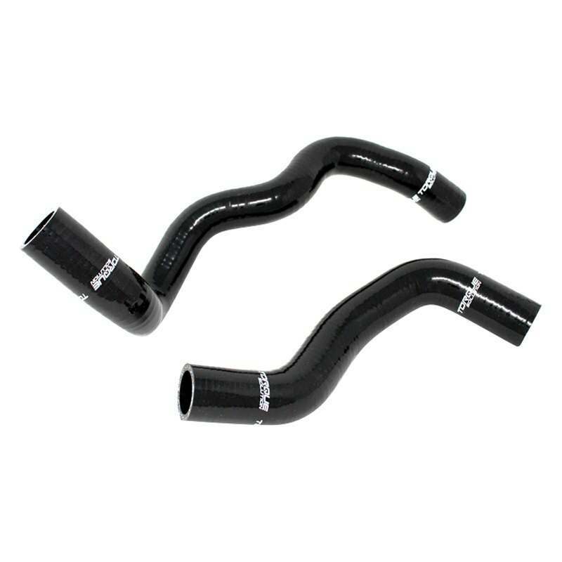Torque Solution Silicone Radiator Hose Kit (Black): Ford Focus RS 2016+ - TS-CH-513BK