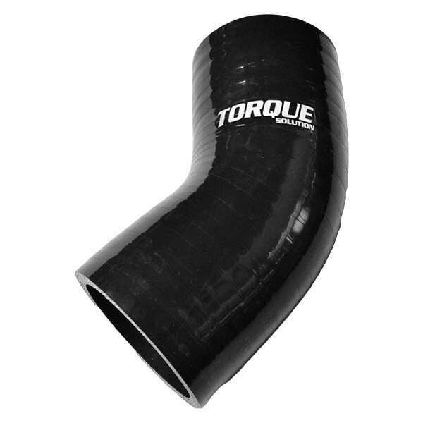 Torque Solution 45 Degree Silicone Elbow: 2.75" Black Universal - TS-CPLR-45D275BK