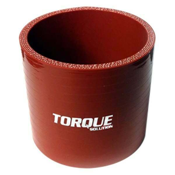Torque Solution Straight Silicone Coupler: 3" Red Universal - TS-CPLR-S3R