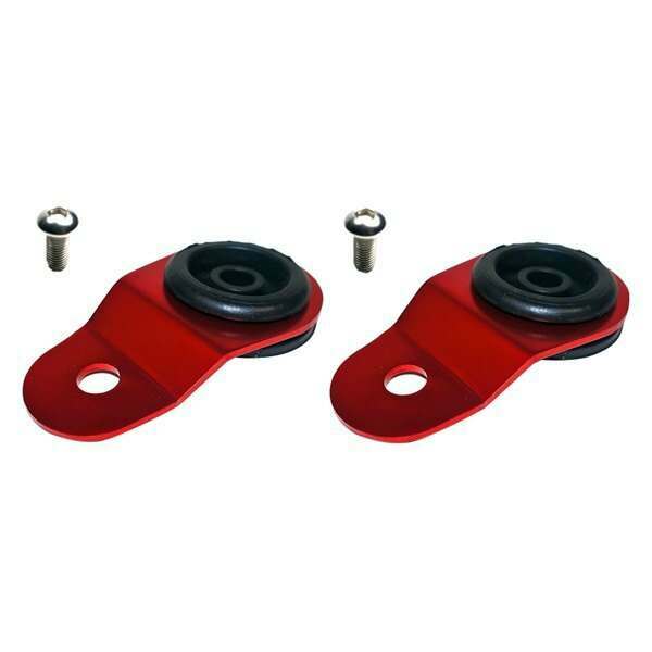 Torque Solution Radiator Mount Combo w/ Inserts (RED) : Mitsubishi Evolution 7/8/9 - TS-EV-008ic