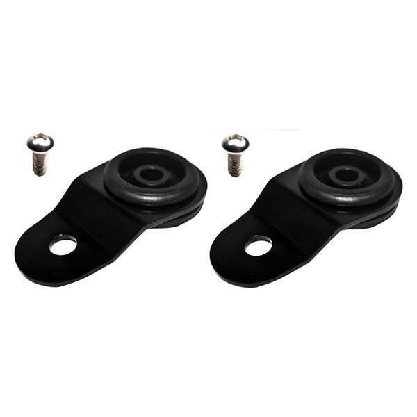 Torque Solution Radiator Mount Combo w/ Inserts (Black) : Mitsubishi Evolution 7/8/9 - TS-EV-009ic