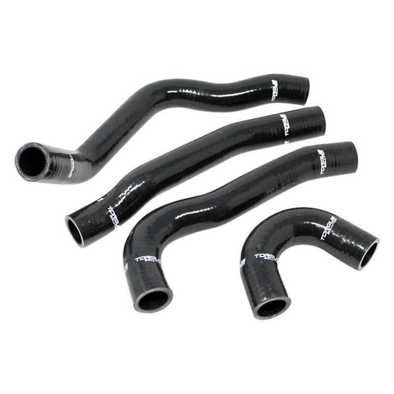Torque Solution Silicone Radiator Hose Kit (Black): Mitsubishi Evolution X 2008-2015 - TS-EVX-434BK