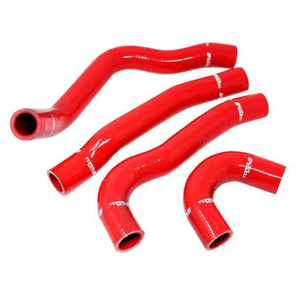 Torque Solution Silicone Radiator Hose Kit (Red): Mitsubishi Evolution X 2008-2015 - TS-EVX-434RD
