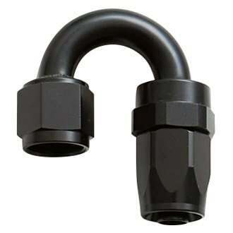 Torque Solution Rubber Hose Fitting: -8AN 180 Degree - TS-FTG-180D8AN