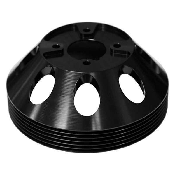 Torque Solution Lightweight Water Pump Pulley (Black): Hyundai Genesis Coupe 3.8 2010+ - TS-GEN-003B