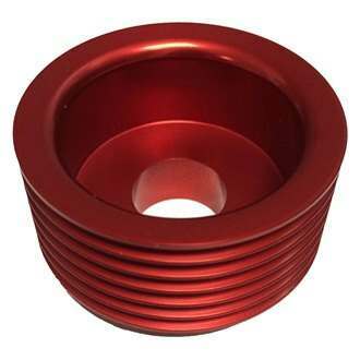 Torque Solution Lightweight Alternator Pulley (Red): Hyundai Genesis Coupe 3.8 2010+ - TS-GEN-004R