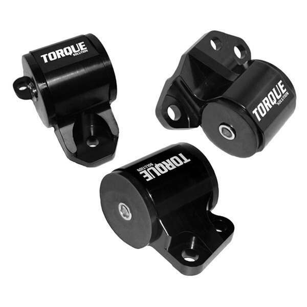 Torque Solution 3pc Billet Engine Mount Kit (2bolt): 92-95 Honda Civic, 94-01 Integra, 93-97 Del Sol, B or D Series - TS-HA-123