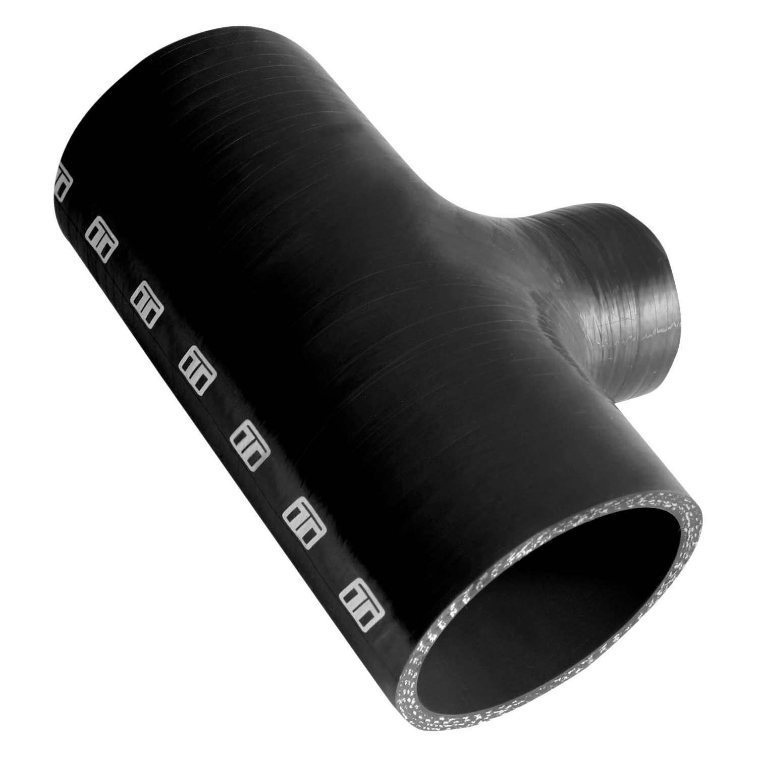 Turbosmart Hose Tee 2.00 ID 1.5 Spout - Black - TS-HT200150-BK