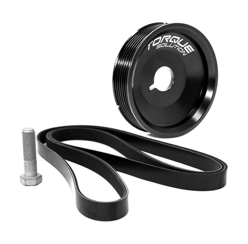 Torque Solution Underdrive Crank Pulley Kit: Porsche Boxster / Cayman / 996 / 997 w/ AC - TS-POR-458AC