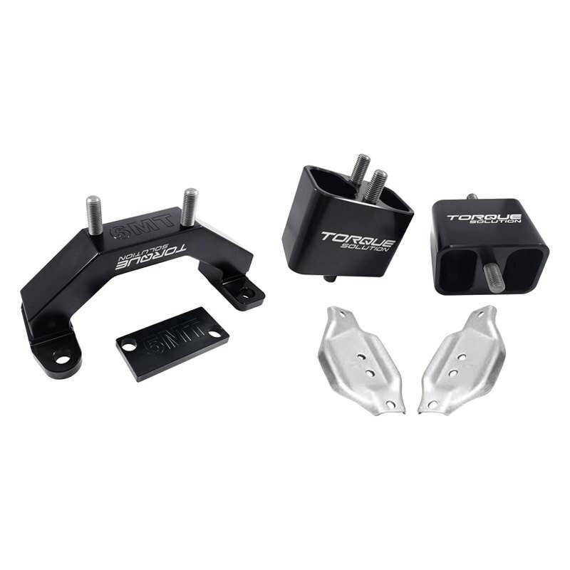 Torque Solution Solid Billet Engine & Transmission Mounts w/ Mount Plates: Subaru WRX 2002-2014 / STi 2004-2017 - TS-SU-250SB-PL