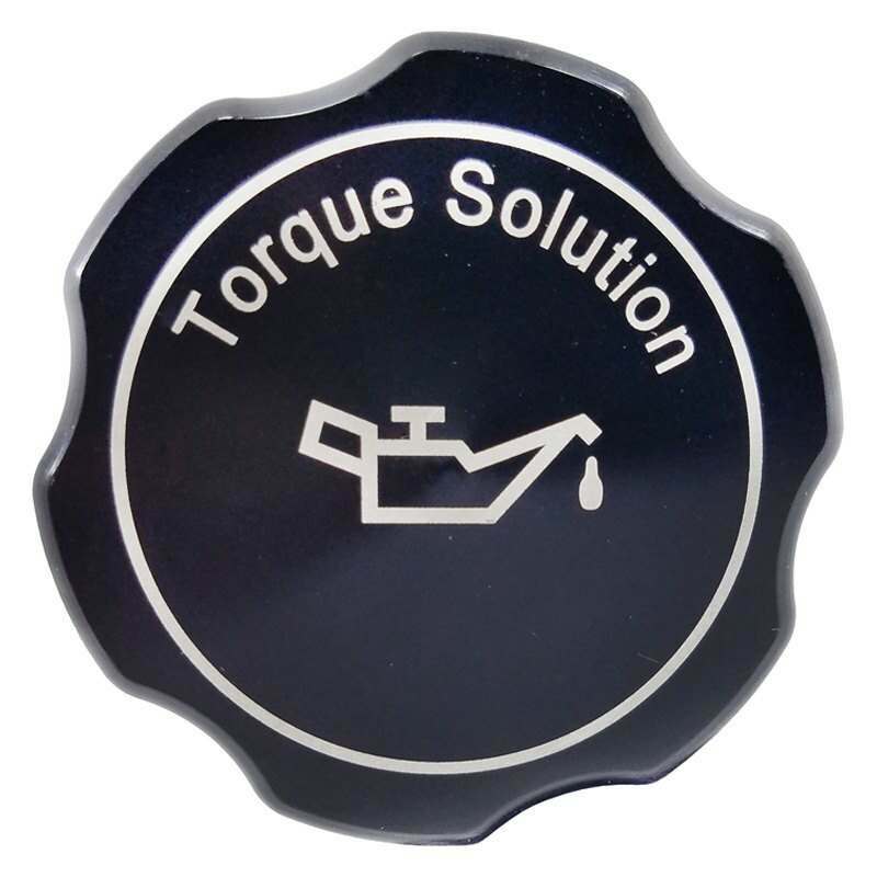 Torque Solution Billet Oil Cap (Black): Subaru Engines - TS-SU-313BK