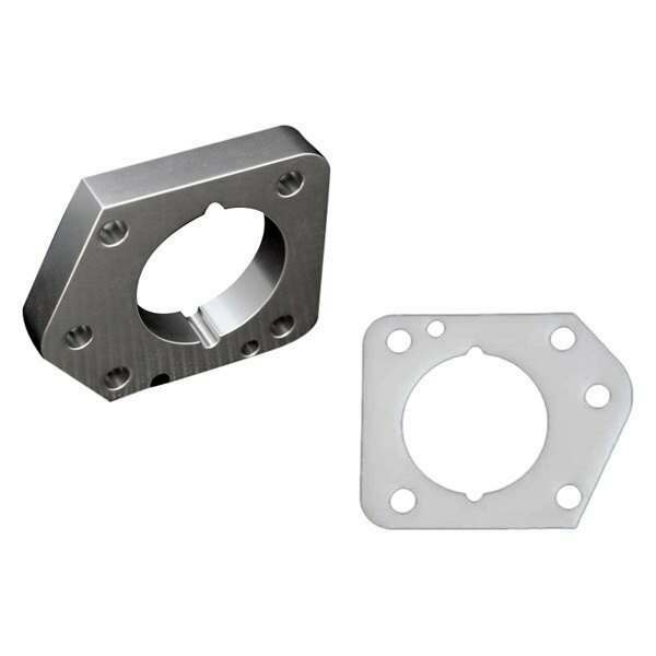 Torque Solution Throttle Body Spacer (Silver): Honda Civic LX,EX,DX R18 2006-2011 - TS-TBS-013