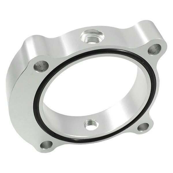 Torque Solution Throttle Body Spacer (Silver): Hyundai Genesis Coupe 2.0T 2013+ - TS-TBS-029
