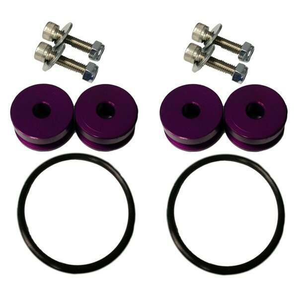 Torque Solution Billet Bumper Quick Release Kit (Purple): Universal - TS-UNI-026PR