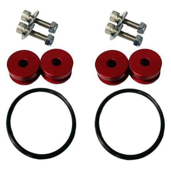 Torque Solution Billet Bumper Quick Release Kit (Red): Universal - TS-UNI-026R