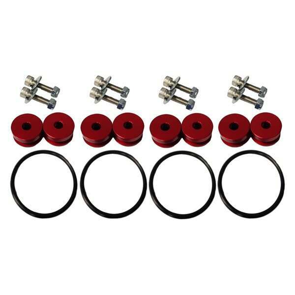 Torque Solution Billet Bumper Quick Release Kit Combo (Red): Universal - TS-UNI-026Rc