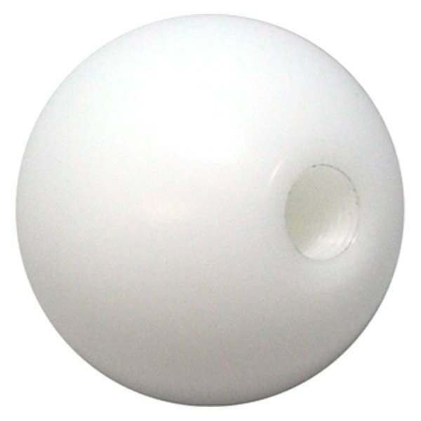 Torque Solution Delrin 50mm Round Shift Knob (White): Universal 10x1.5 - TS-UNI-107BW