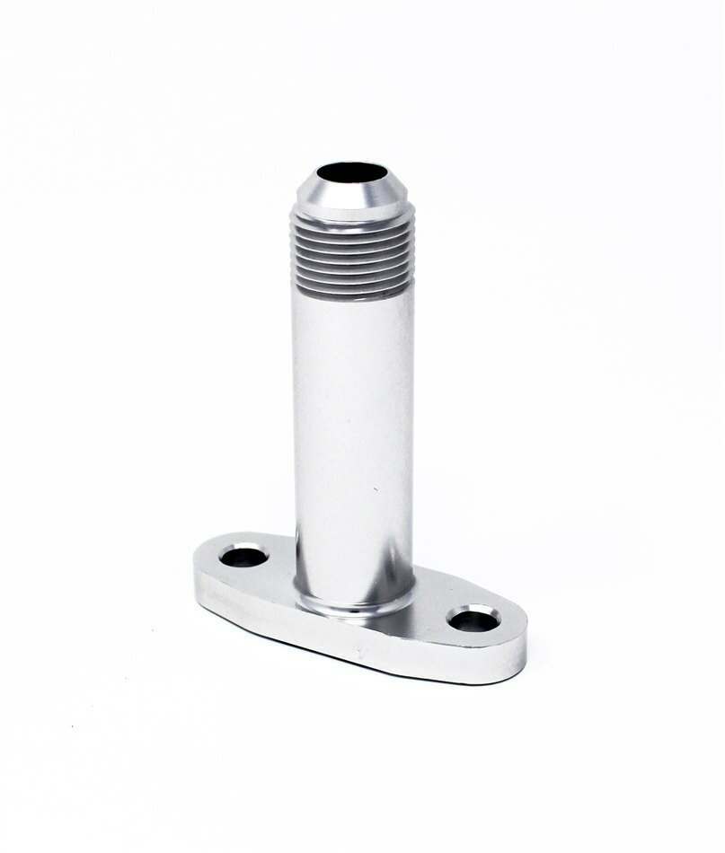 Torque Solution Extended Port Matched Oil Drain Flange: -10AN for T3/T4 PTE, Turbonetics, Comp, BW - TS-UNI-588