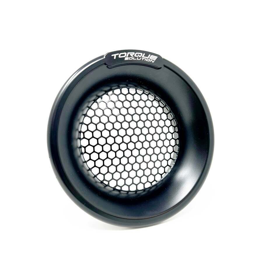 Torque Solution Turbo Velocity Stack Shield (Black): For 4" Inlet / Pipe - TS-VS-740-BK